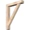 Ekena Millwork Traditional Block Smooth Bracket w/ Offset Brace, Douglas Fir, 5 1/2"W x 30"D x 38"H BKT0604X30X38TRA05SDF - alternate 1